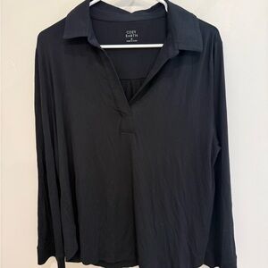 Cozy Earth Black Long Sleeve pajama  Shirt